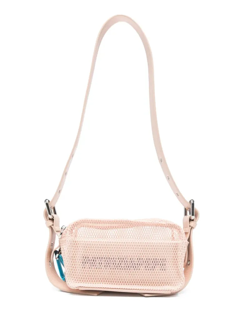 Patrizia Pepe small In My Space mesh shoulder bag - Rosa Rosa
