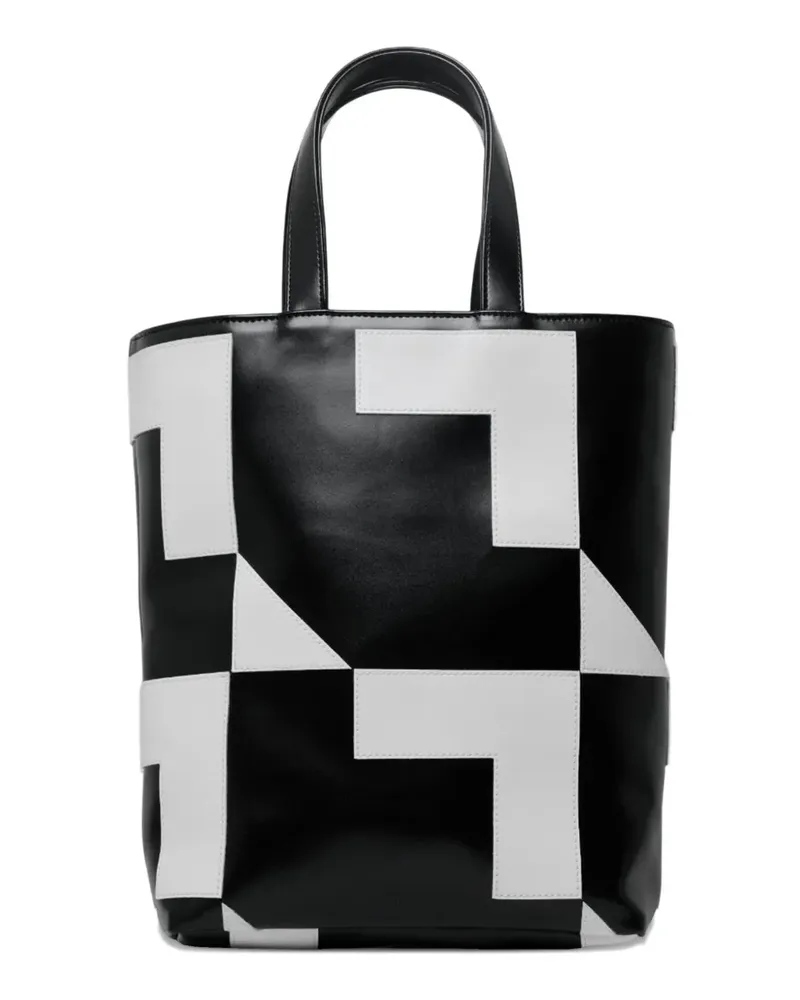 Comme des Garçons geometric-pattern tote bag - Schwarz Schwarz