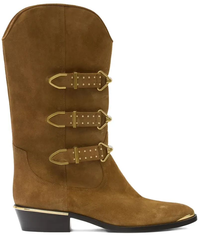 Isabel Marant Mexia Stiefel mit Nieten - Braun Braun