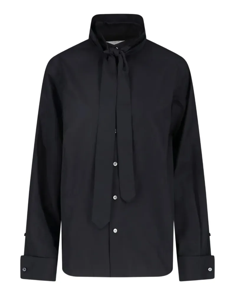 Sacai Hemd aus Popeline - Schwarz Schwarz