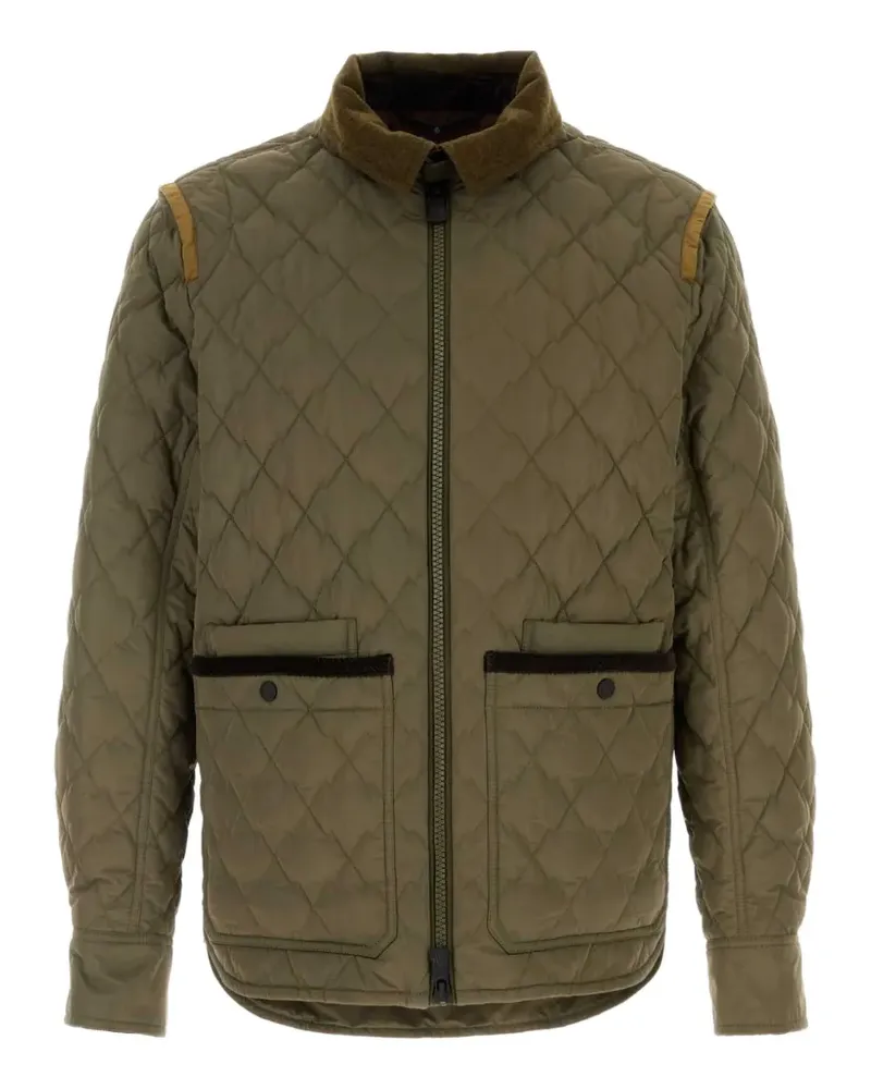 Moncler Soleil Jacke mit Rautensteppung - Grün Grün