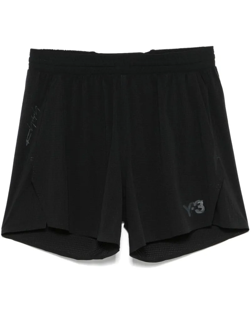 Y-3 Shorts mit Lochmuster - Schwarz Schwarz