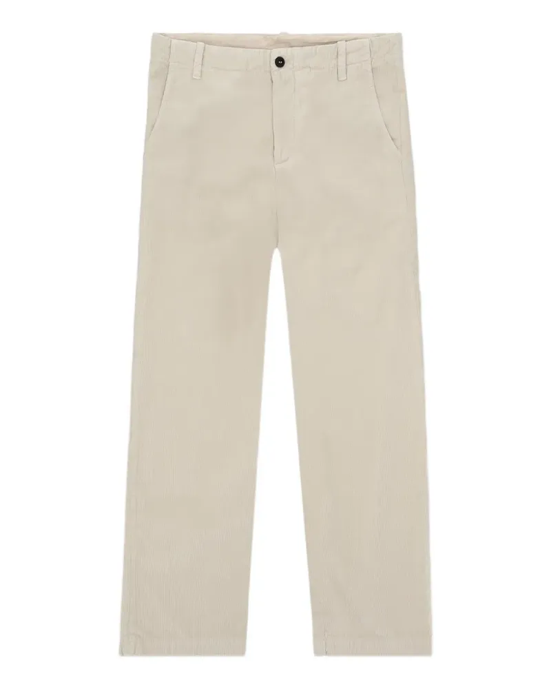 Fortela corduroy texture straight-leg trousers - Nude Nude