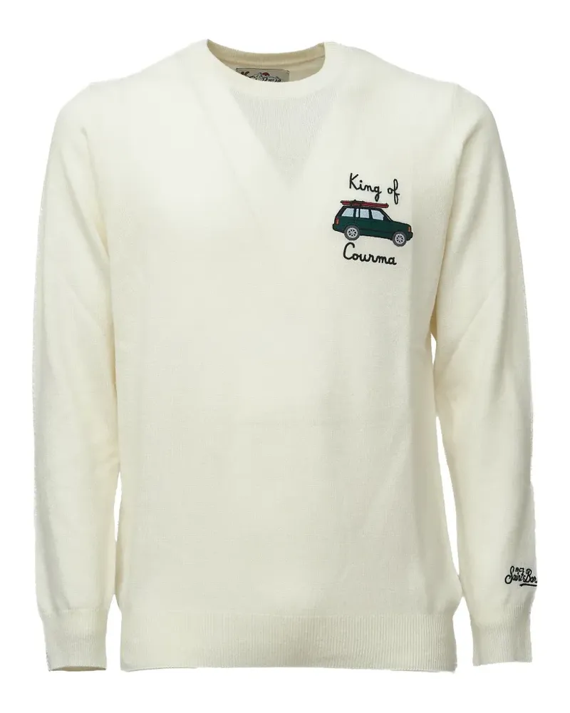 MC2 Saint Barth Pullover mit Heron-Stickerei - Nude Nude