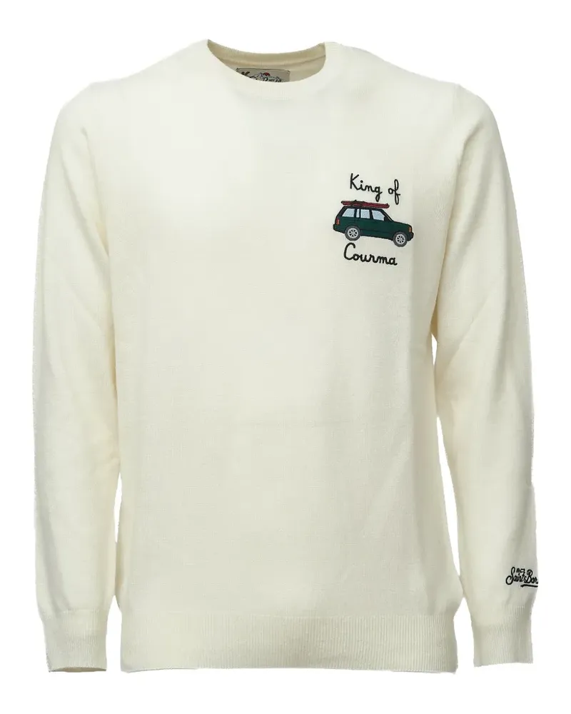 MC2 Saint Barth Pullover mit Heron-Stickerei - Nude Nude