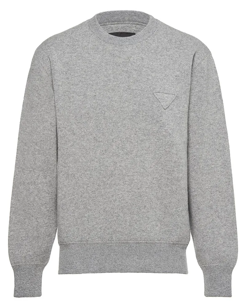 Prada Kaschmirpullover mit rundem Ausschnitt - Grau Grau