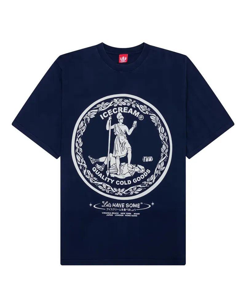 ICECREAM Seal graphic T-shirt - Blau Blau