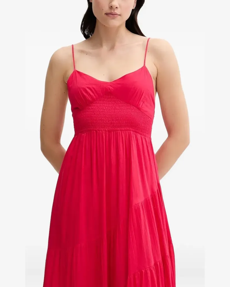 Hoss Intropia Gesmoktes April Maxikleid - Rosa Rosa