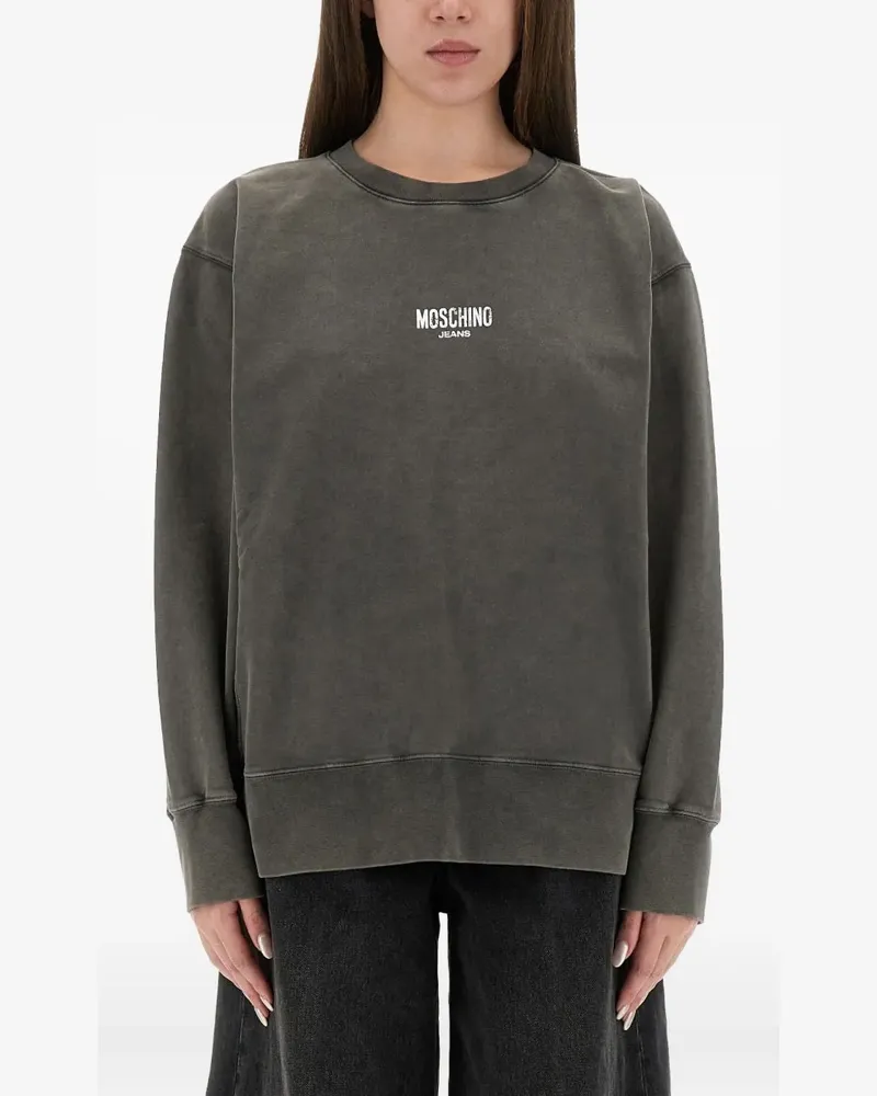 Moschino graphic print knitwear - Grau Grau