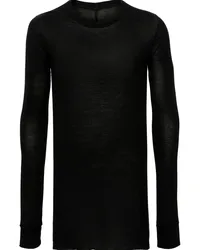 Rick Owens Langarmshirt aus Jersey Schwarz