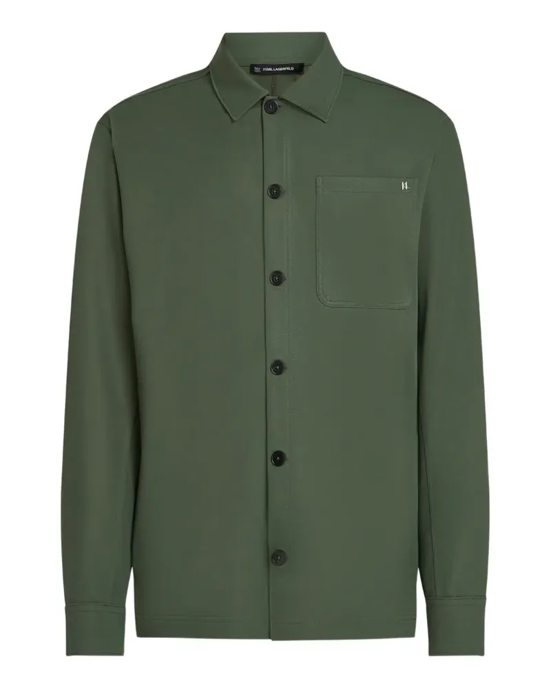 Karl Lagerfeld Hemdjacke mit Knöpfen - Grün Grün