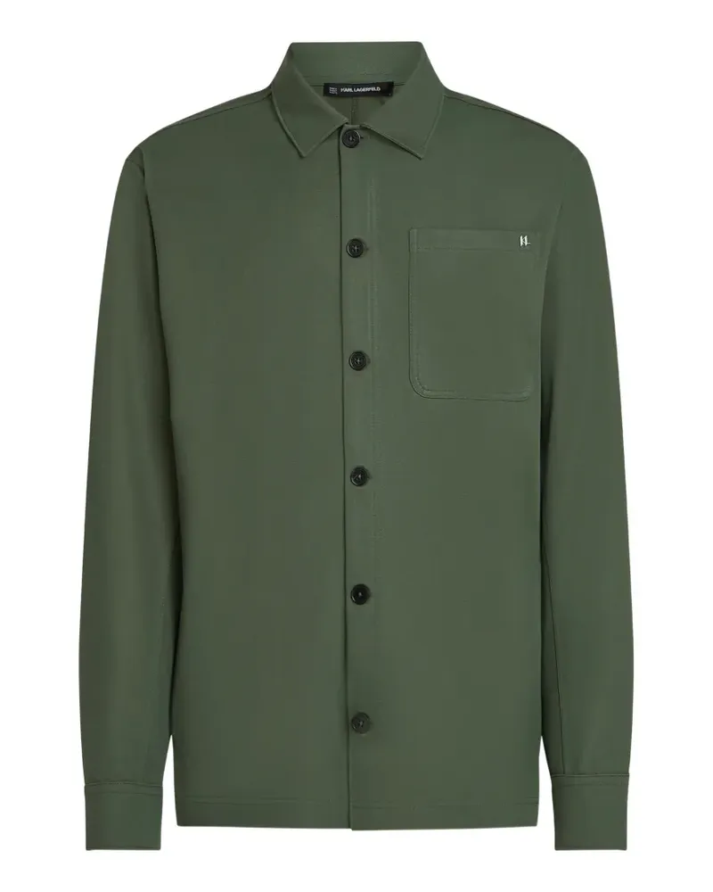 Karl Lagerfeld Hemdjacke mit Knöpfen - Grün Grün