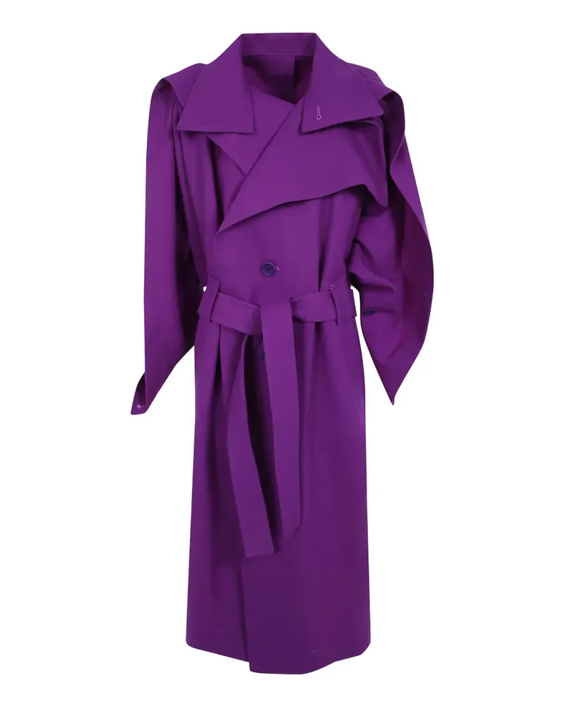 Issey Miyake belted oversized coat - Violett Violett