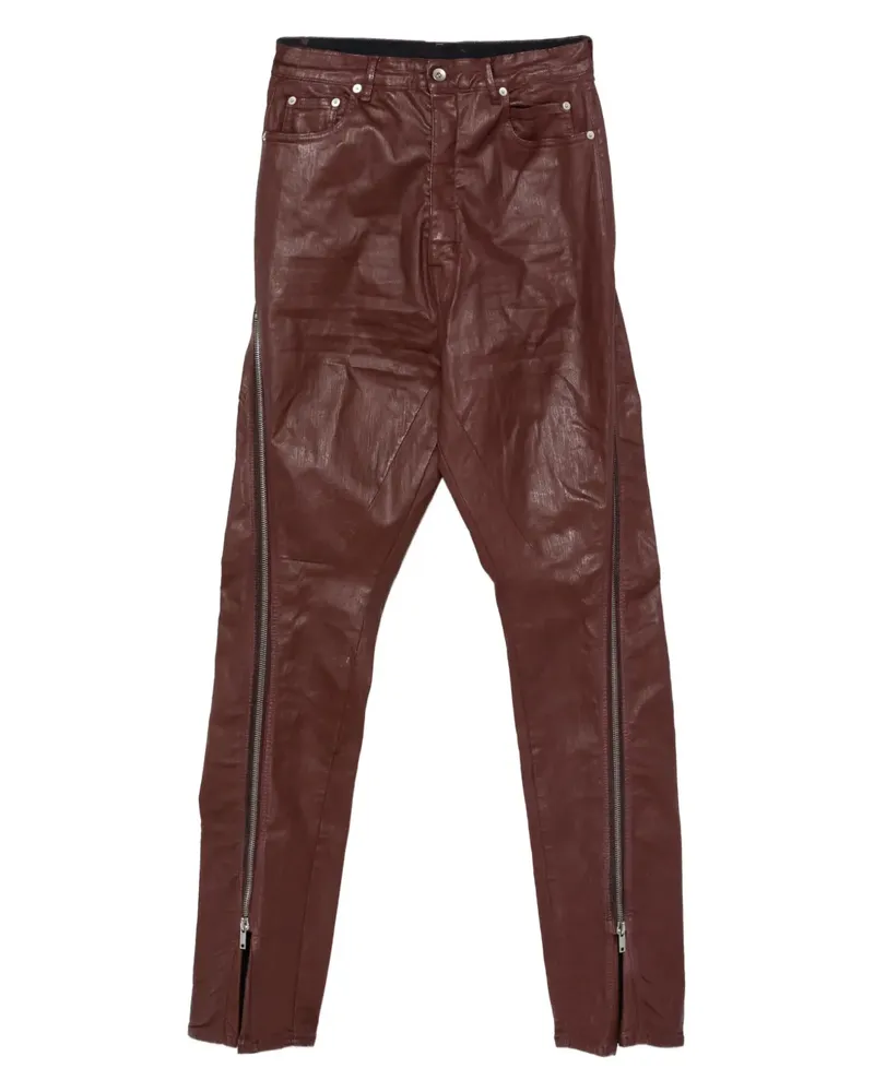 DRKSHDW by Rick Owens Jeans mit Reißverschlussdetail - Rot Rot