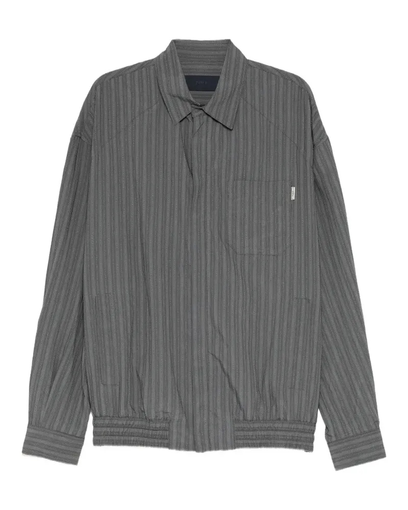 JUUN.J Hemdjacke mit Längsstreifen - Grau Grau