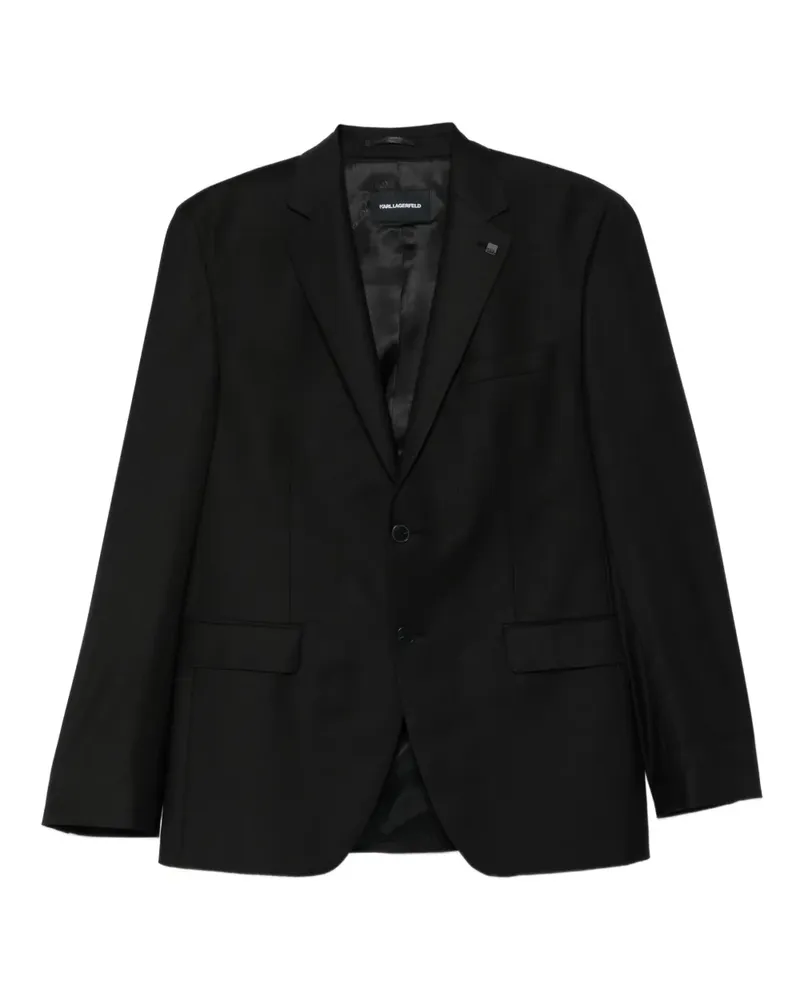Karl Lagerfeld Clever Blazer aus Wolle - Schwarz Schwarz
