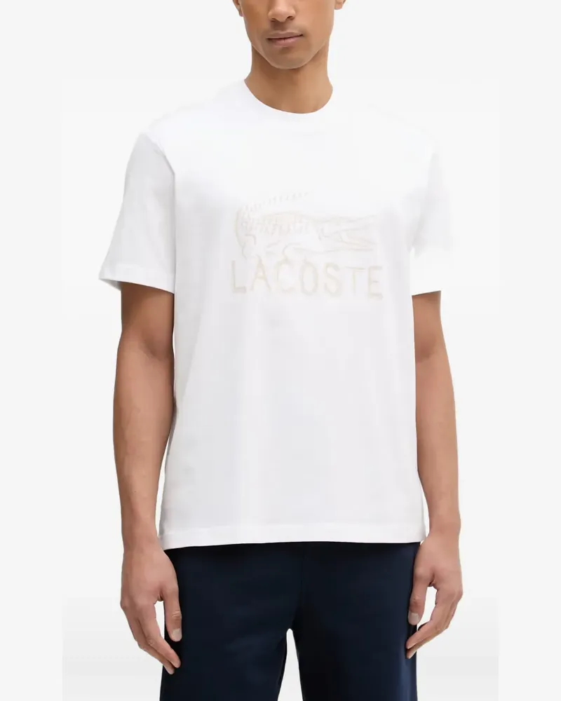 Lacoste logo-print cotton T-shirt - Weiß Weiß