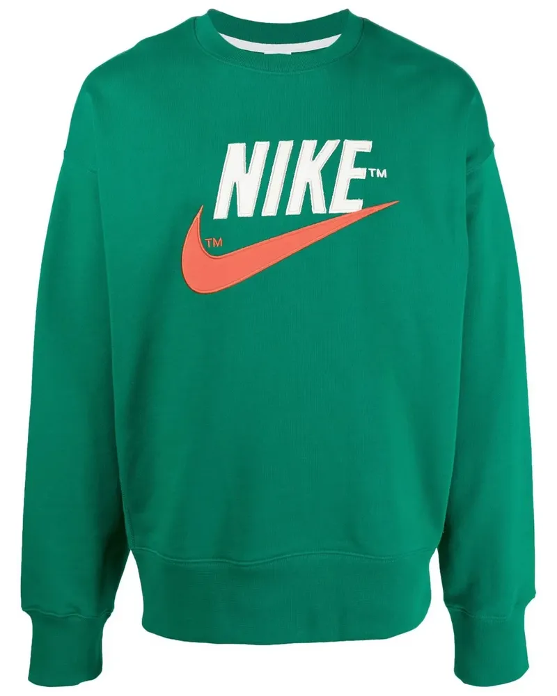 Nike Sweatshirt mit Swoosh - Grün Grün