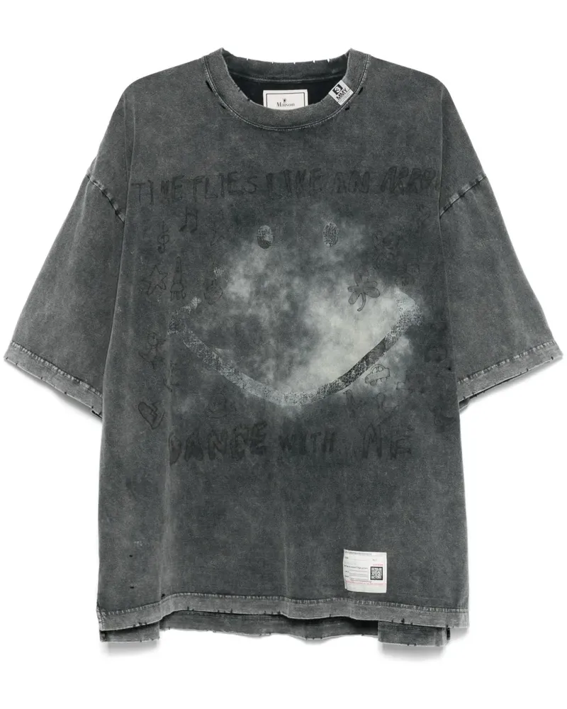 MIHARAYASUHIRO Klassisches T-Shirt - Schwarz Schwarz