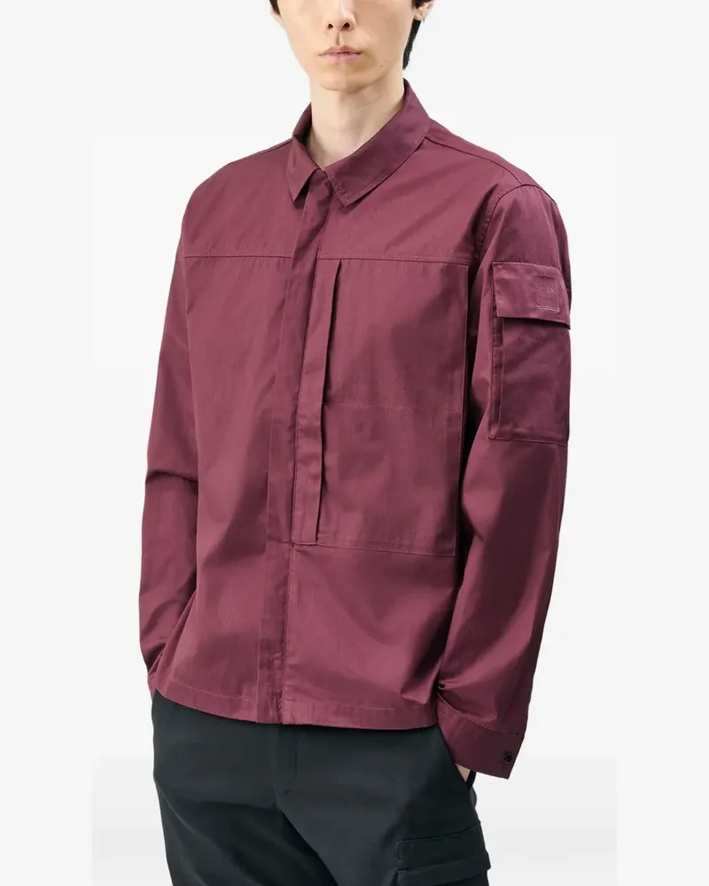 C.P. Company Metropolis Series Hemdjacke aus Gabardine - Rot Rot