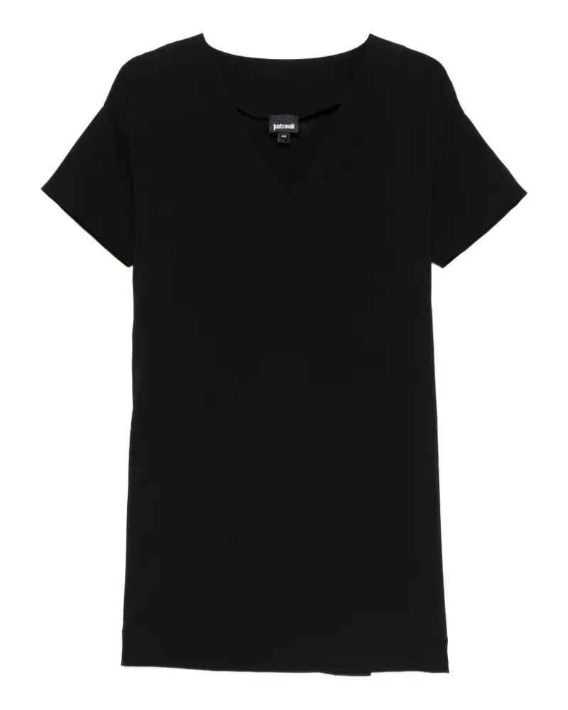 Just Cavalli V-neck dress - Schwarz Schwarz