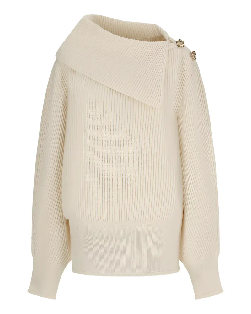 Blumarine Pullover mit Knopfverzierung - Nude Nude