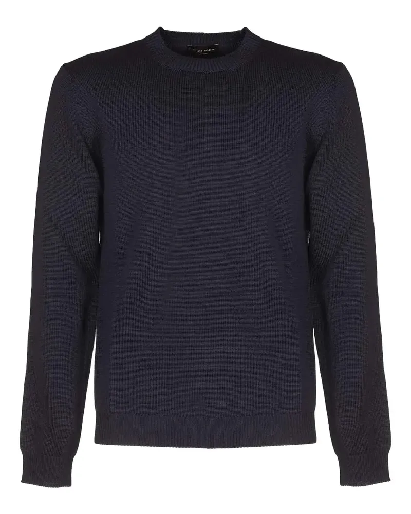 Roberto Collina Pullover mit Rundhalsausschnitt - Blau Blau
