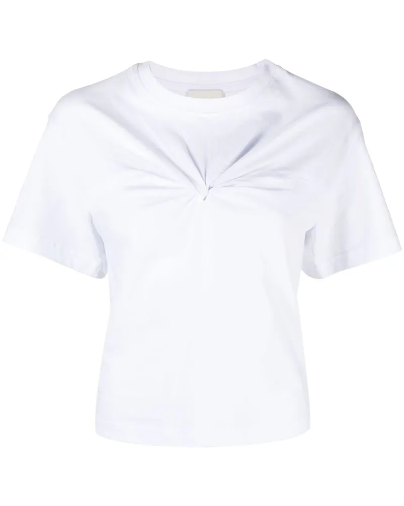 Isabel Marant Zuria T-Shirt mit Knotendetail - Weiß Weiß