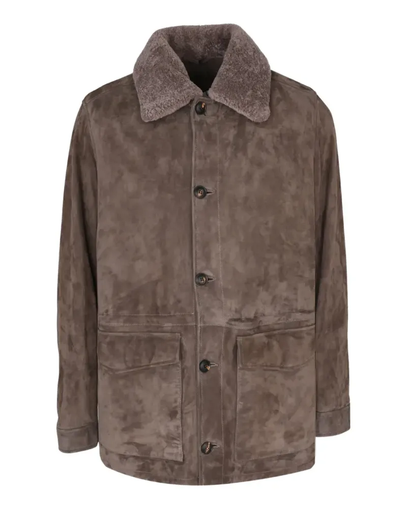 Pal Zileri button-up coat - Braun Braun