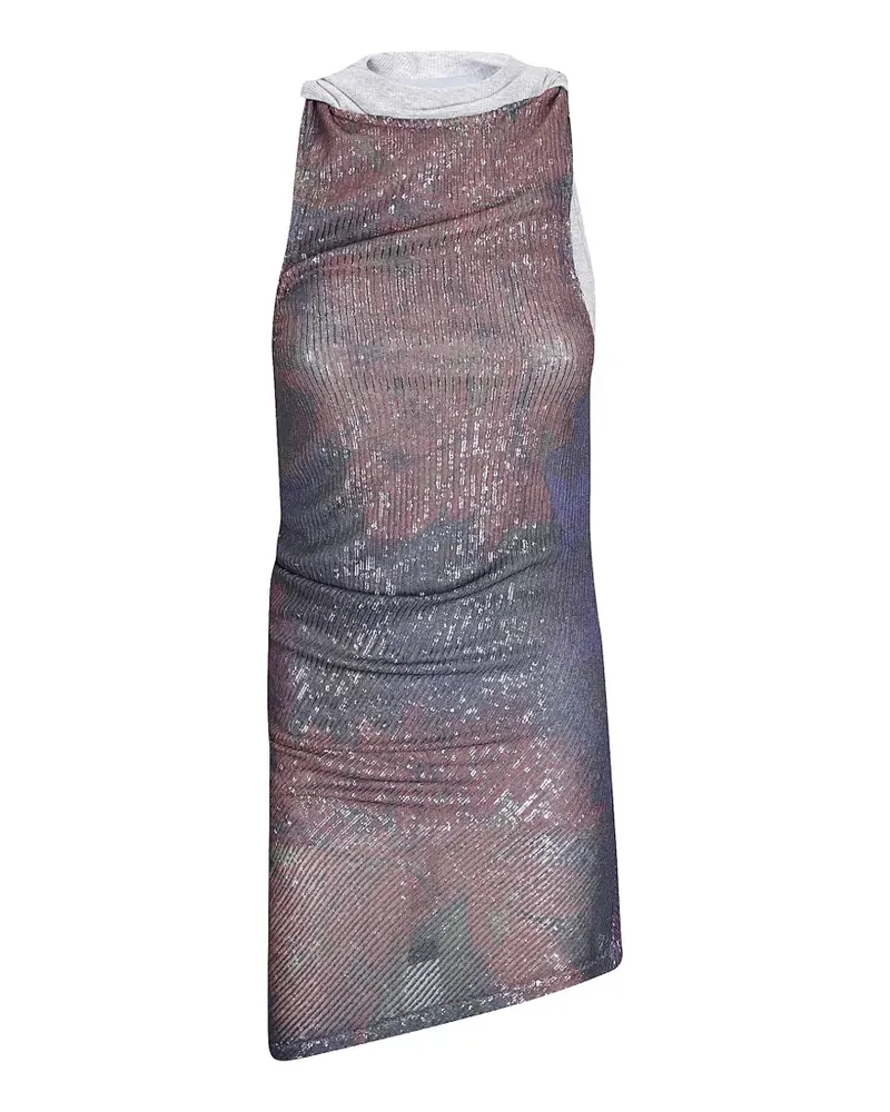Maison Margiela printed draped top - Rot Rot