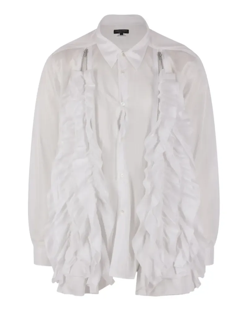Comme des Garçons ruffled shirt - Weiß Weiß