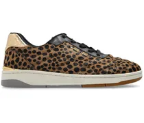 Sneakers mit Leoparden-Print - Braun