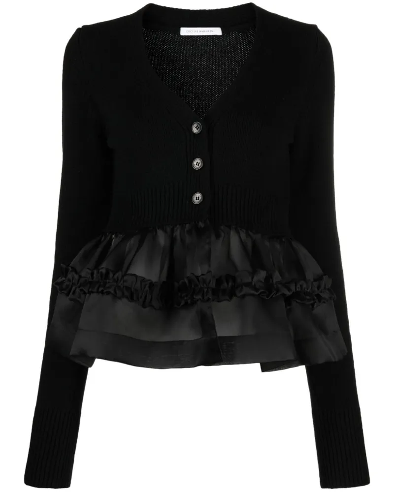 Cecilie Bahnsen Pullover mit Reißverschluss - Schwarz Schwarz