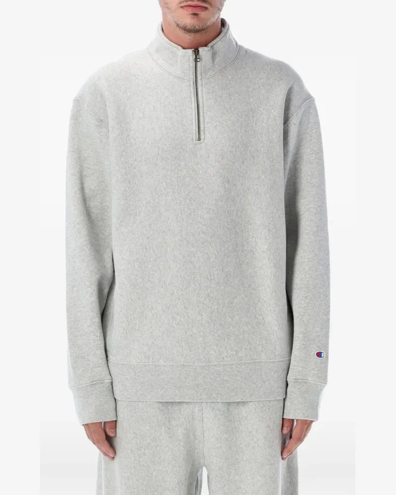Champion Sweatshirtjacke mit Logo-Patch - Grau Grau
