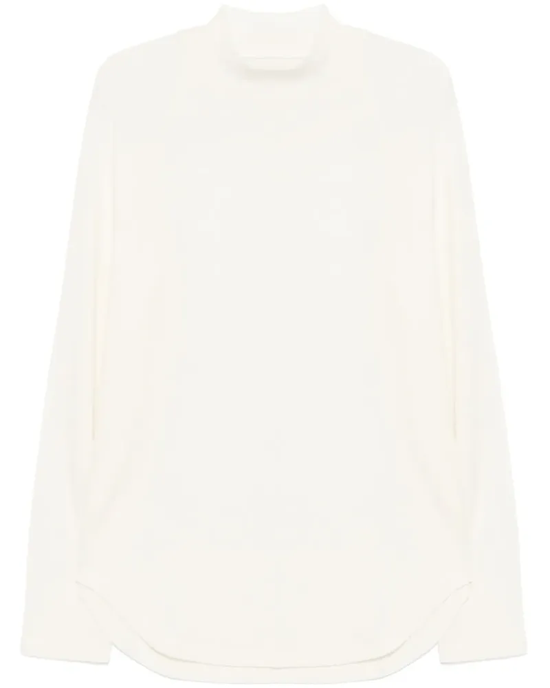 Julius Pullover mit Stehkragen - Weiß Weiß