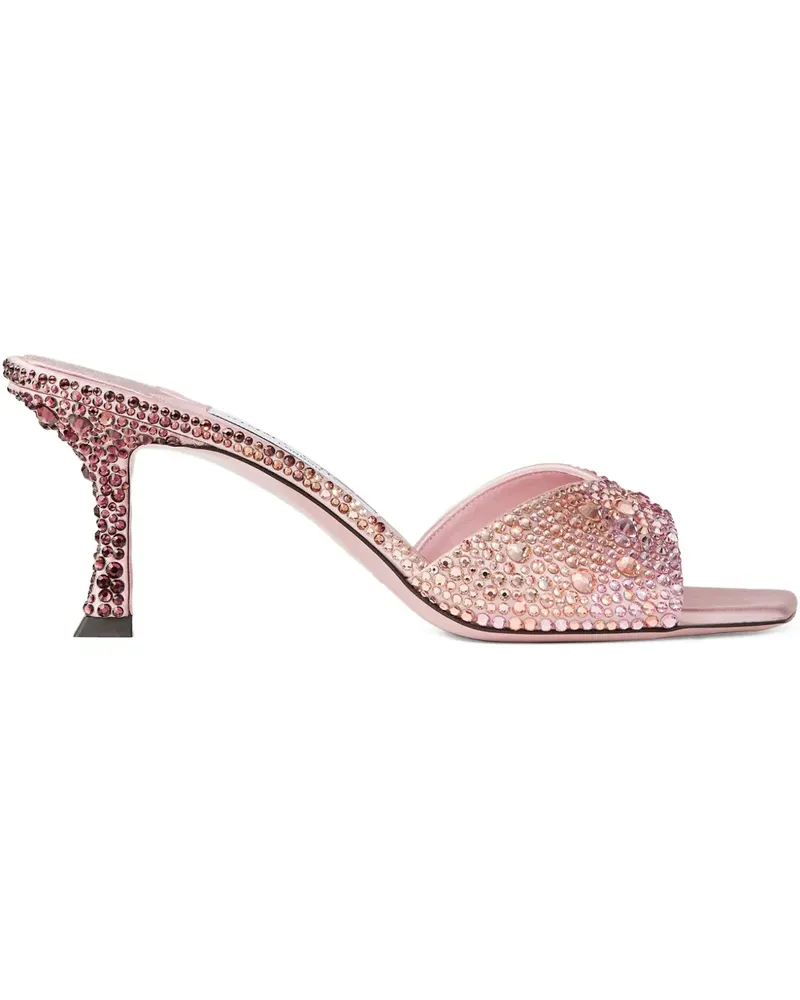 Jimmy Choo Skye Mules 70mm - Rosa Rosa