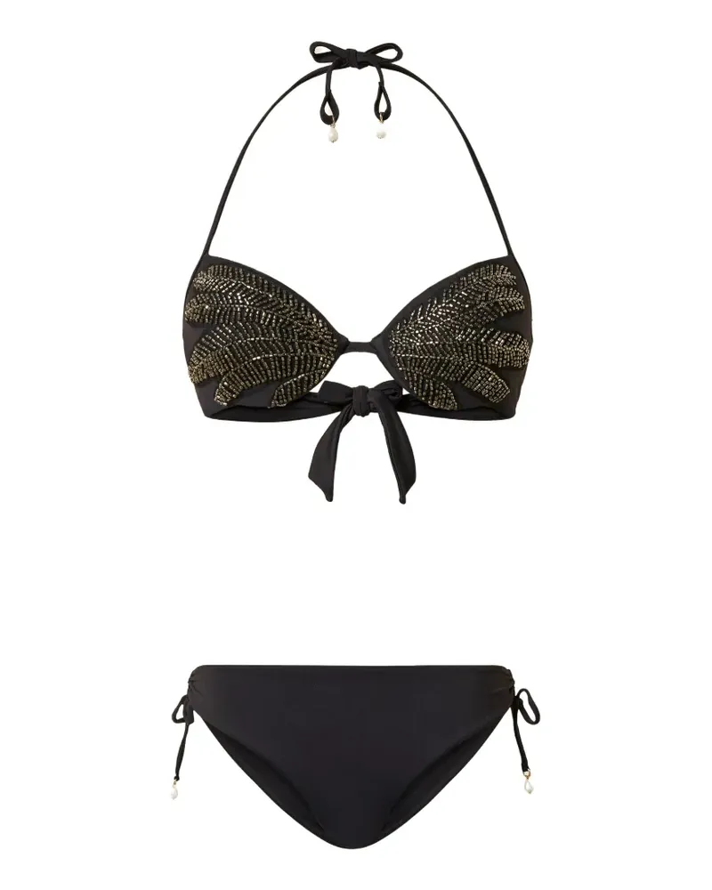 Twin-Set Verzierter Bikini - Schwarz Schwarz