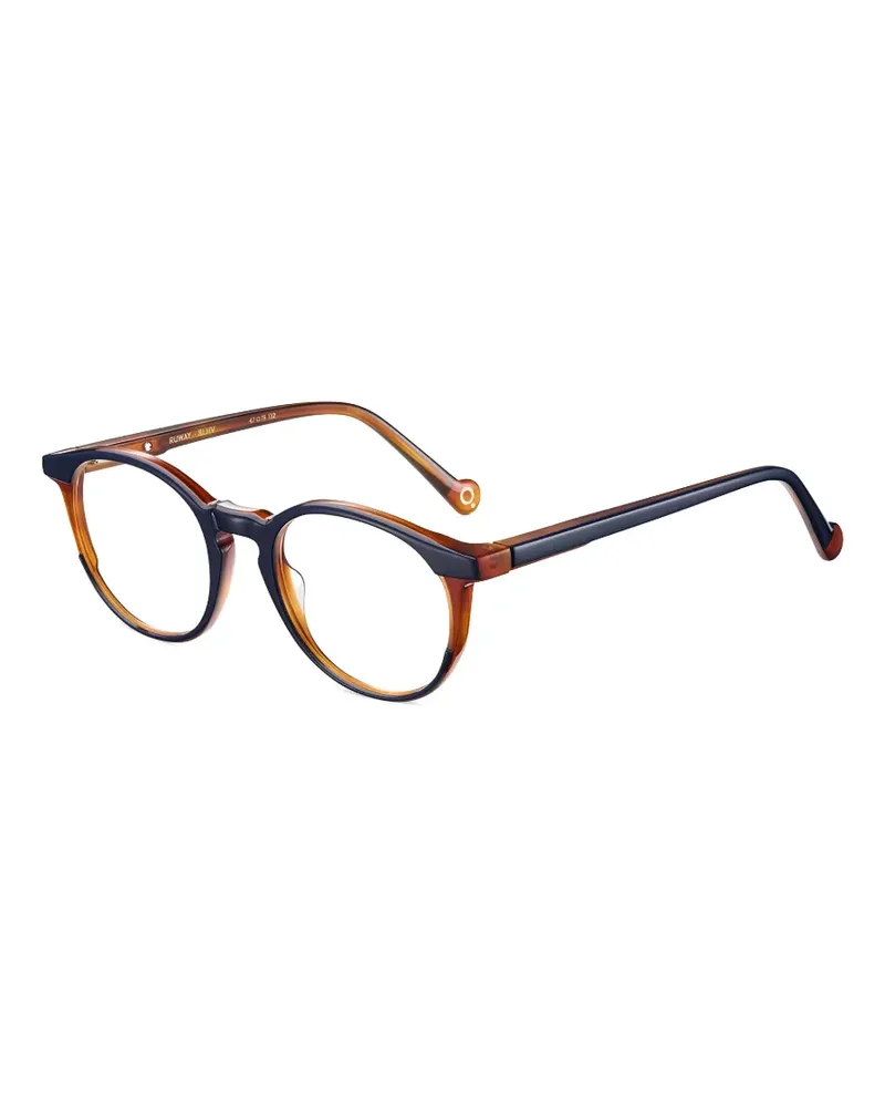 Etnia Barcelona Runway Brille mit rundem Gestell - Blau Blau