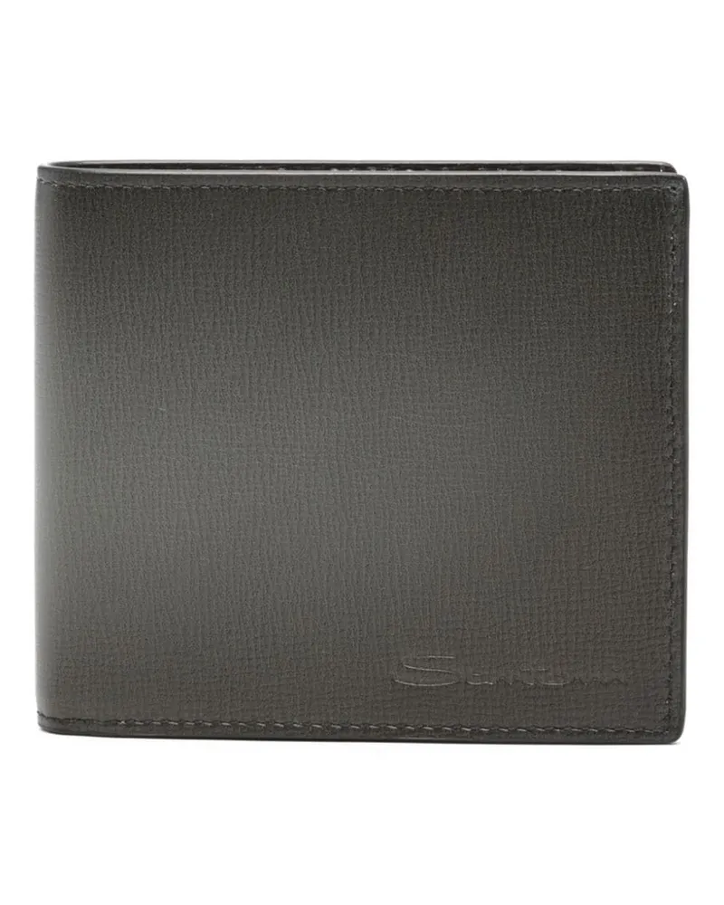 Santoni Portemonnaie mit Logo-Prägung - Grau Grau