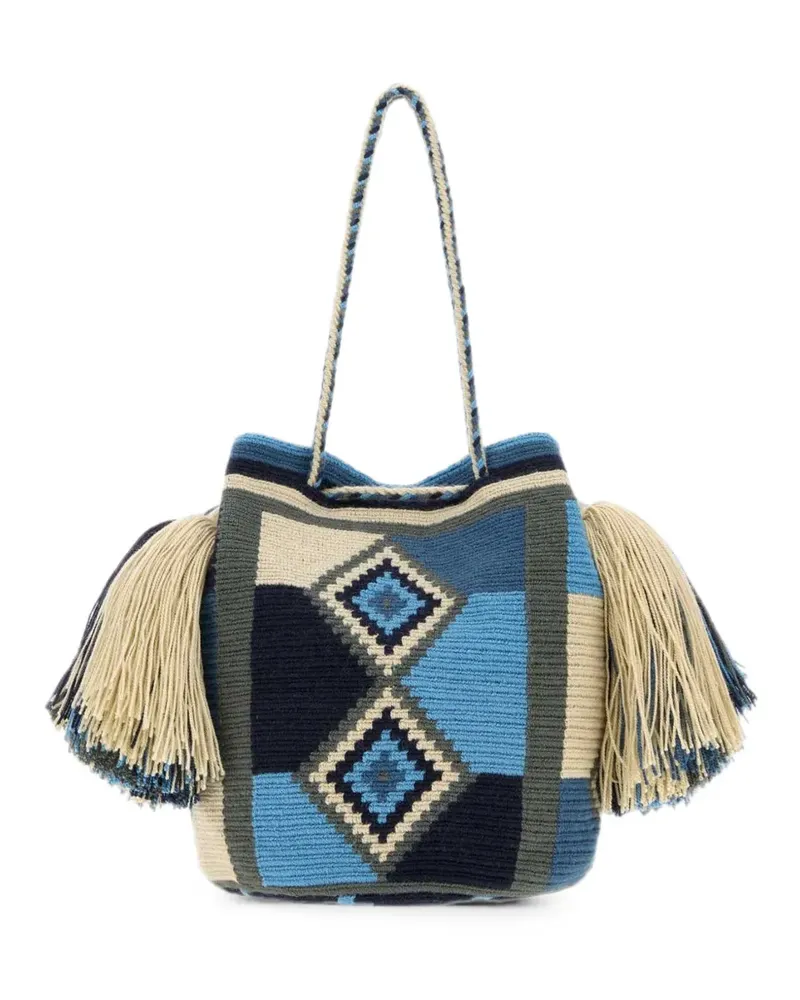 J.W.Anderson La Mochica Wayuu bucket bag - Blau Blau