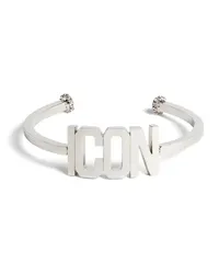 Dsquared2 Icon Armband im Manschetten-Design Silber