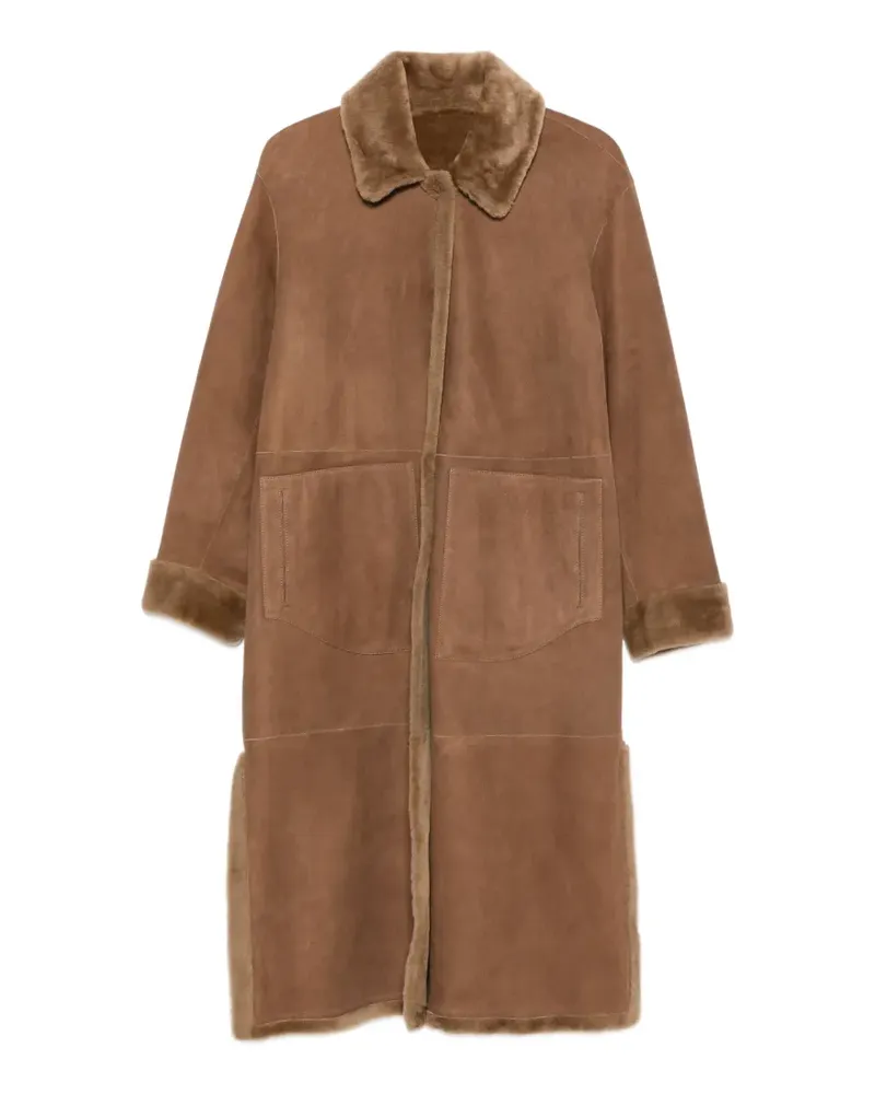 Manzoni 24 long-sleeves coat - Braun Braun