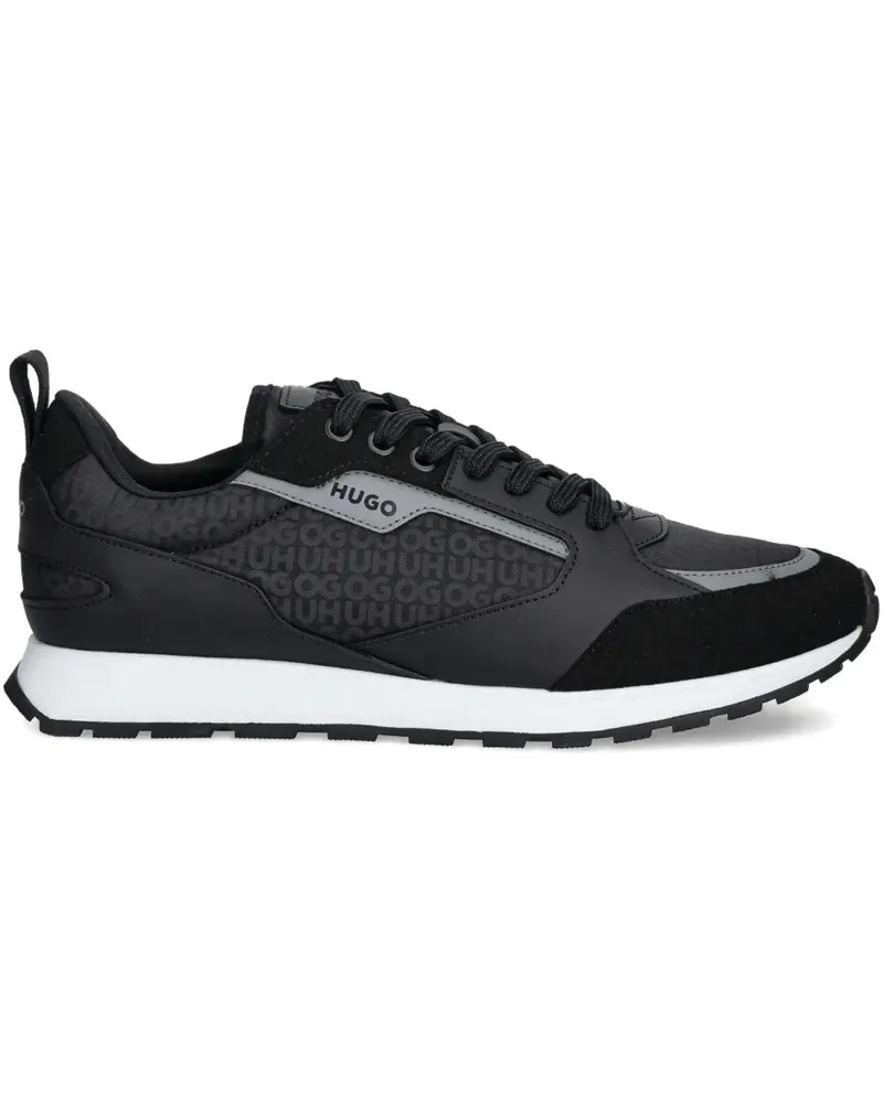 HUGO BOSS Sneakers mit Monogramm - Schwarz Schwarz