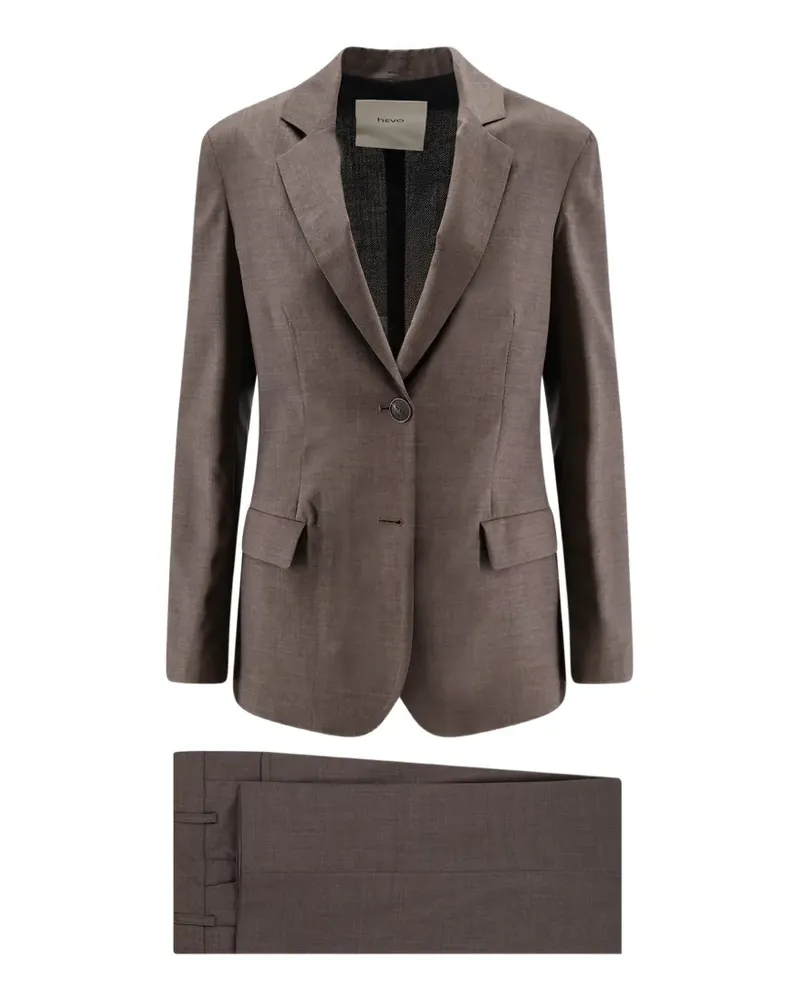 Hevò Frigole single-breasted suit - Braun Braun