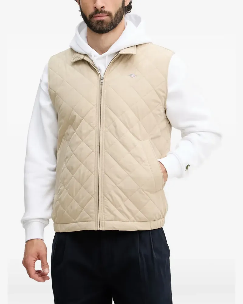 Gant Windcheater quilted gilet - Nude Nude