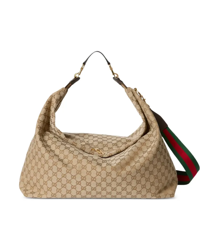 Gucci Brera large GG Supreme shoulder bag - Nude Nude