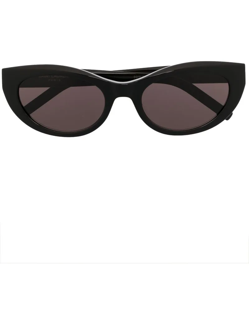 Saint Laurent Sonnenbrille mit Cat-Eye-Gestell - Schwarz Schwarz