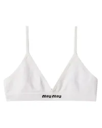 Miu Miu Nahtloser Triangel-BH Weiß