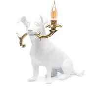 Lampe im Hunde-Design - Weiß