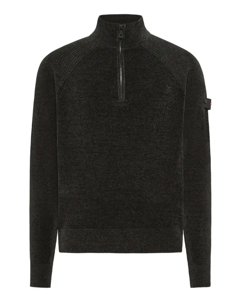 Peuterey Chenillepullover mit kurzem Reißverschluss - Grau Grau
